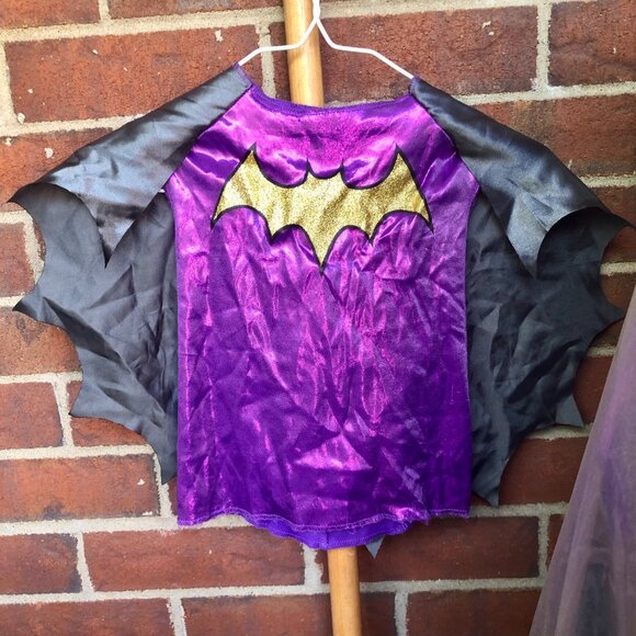 DC Super Hero Girls Batgirl Purple Costume Dress 4–6X Jakks Pacific Kids - Picture 2 of 7